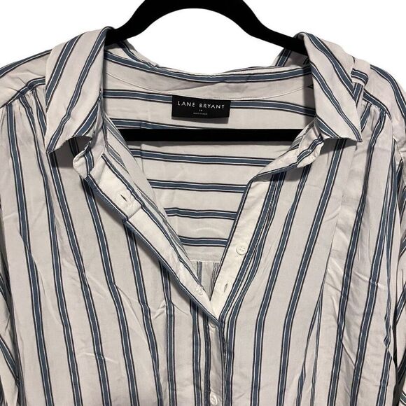 Lane Bryant Womens Button Up Top Size 24 - Picture 3 of 5